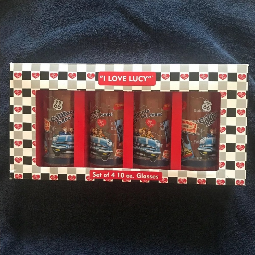 Set of “I Love Lucy” Glasses